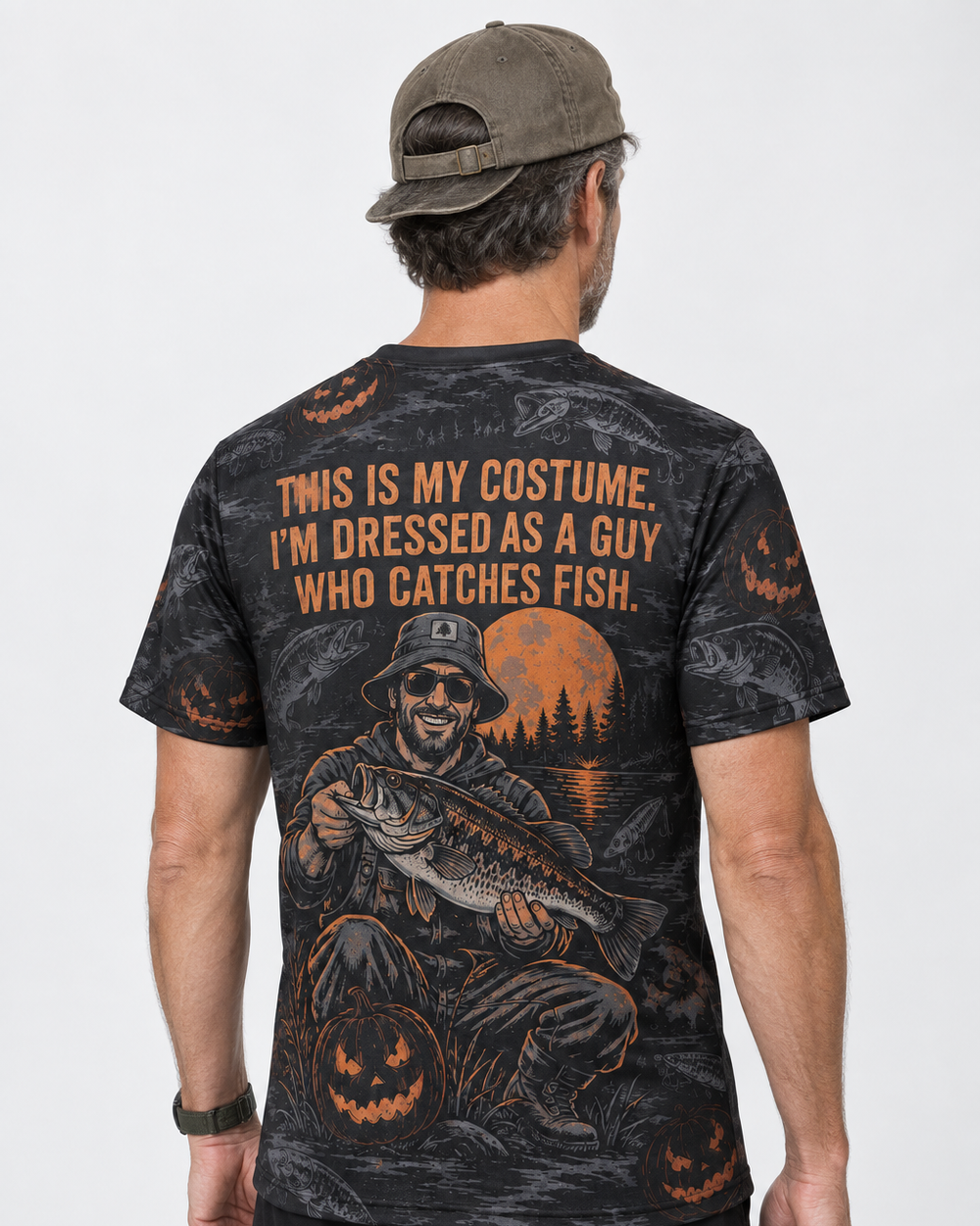 Costume Guy Who Catches Fish performance tee