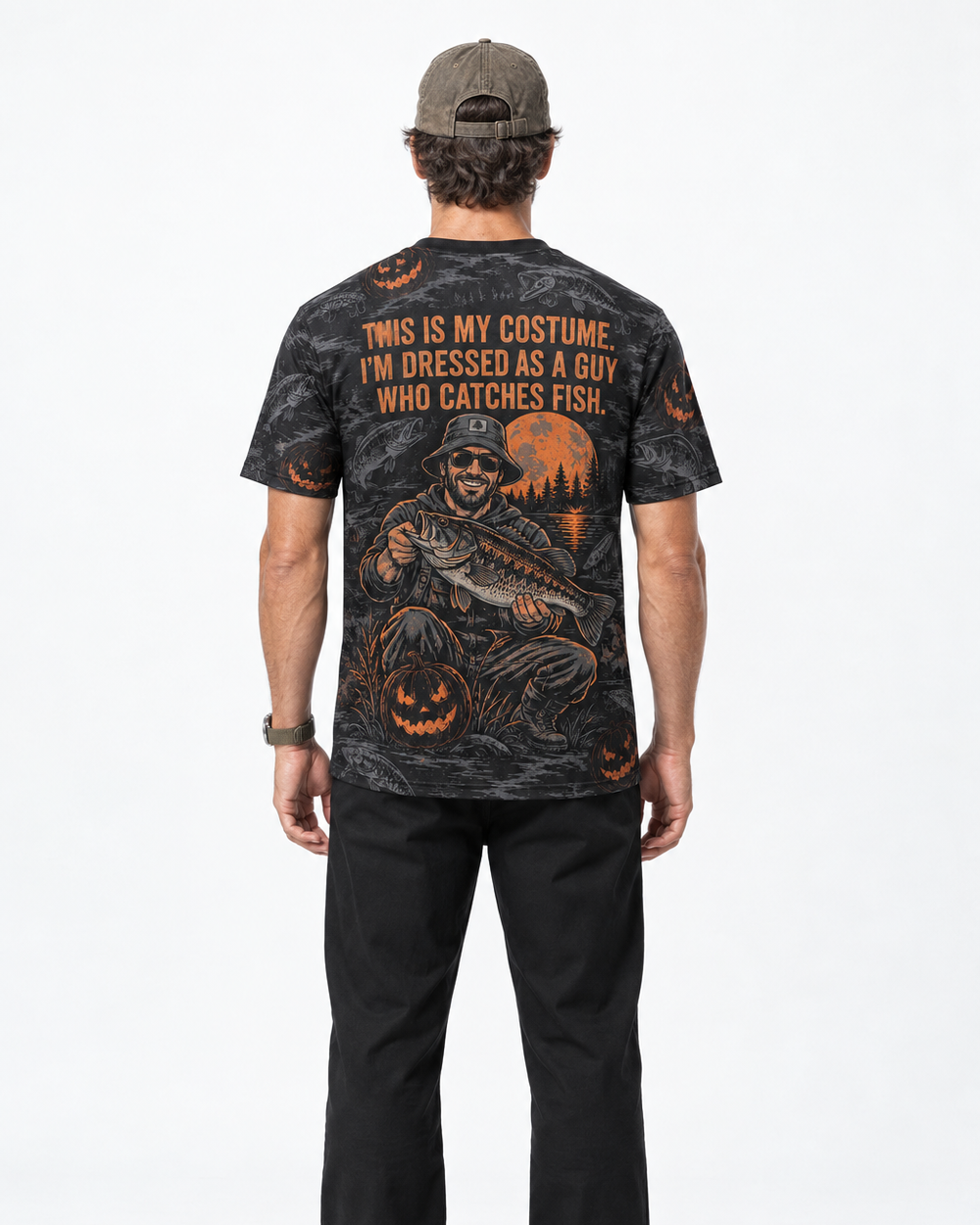 Costume Guy Who Catches Fish performance tee