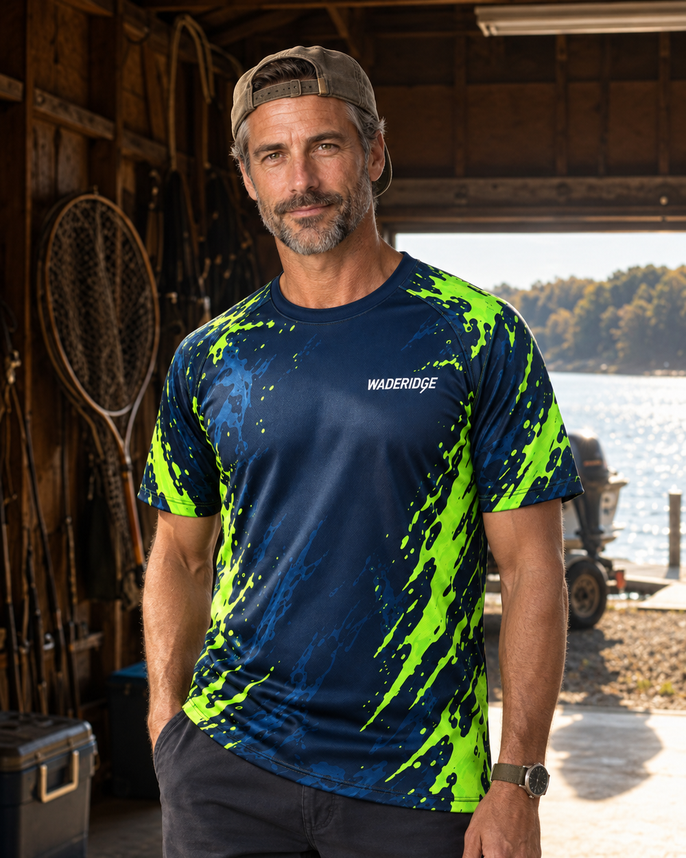 Fishing Papa Spookier performance tee