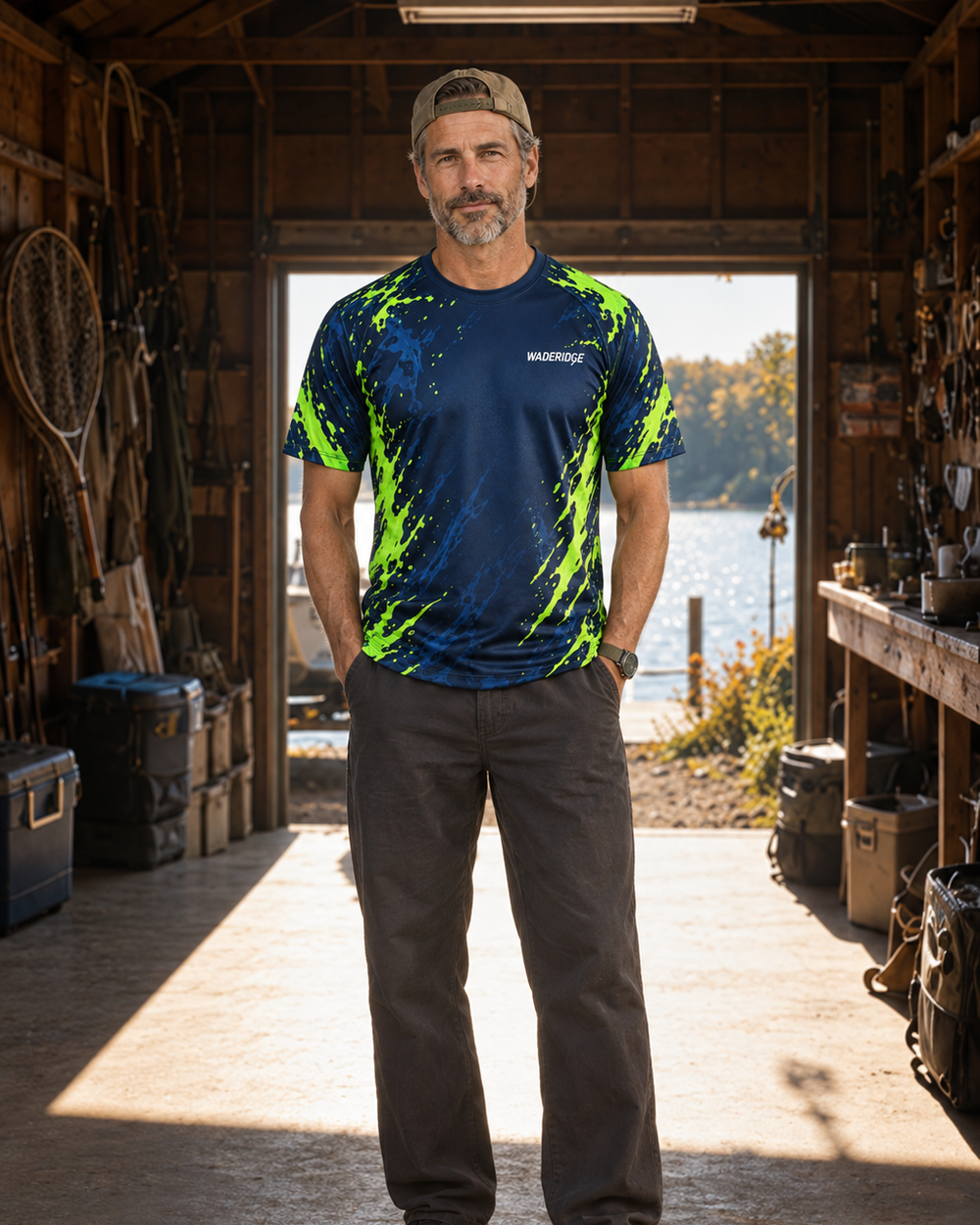 Fishing Papa Spookier performance tee