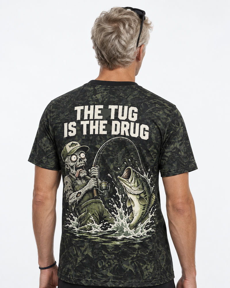 Tug Is the Drug Zombie performance tee