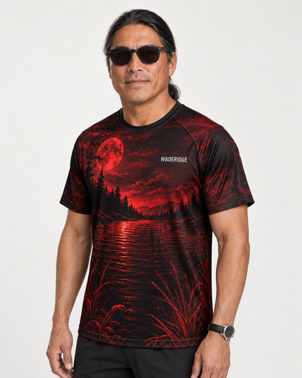 Skeleton Boss Angler performance tee