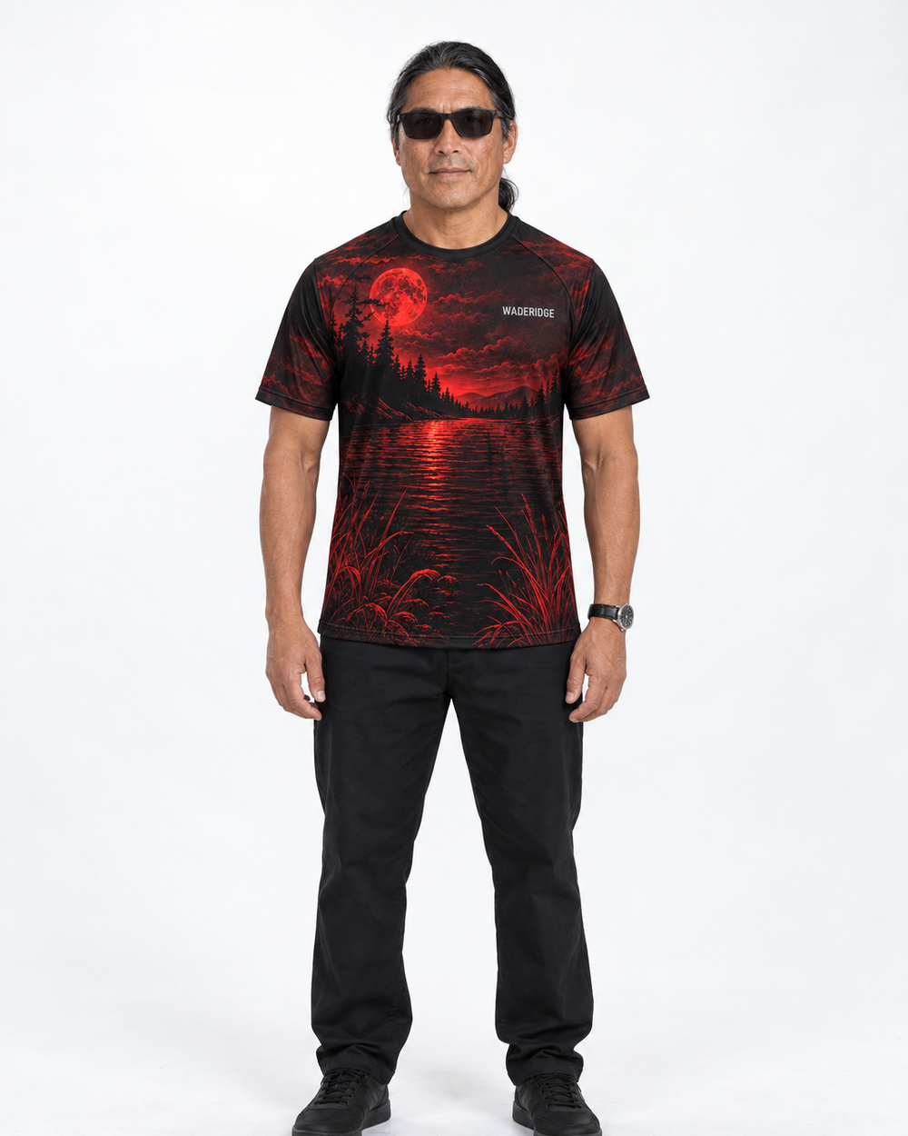 Skeleton Boss Angler performance tee