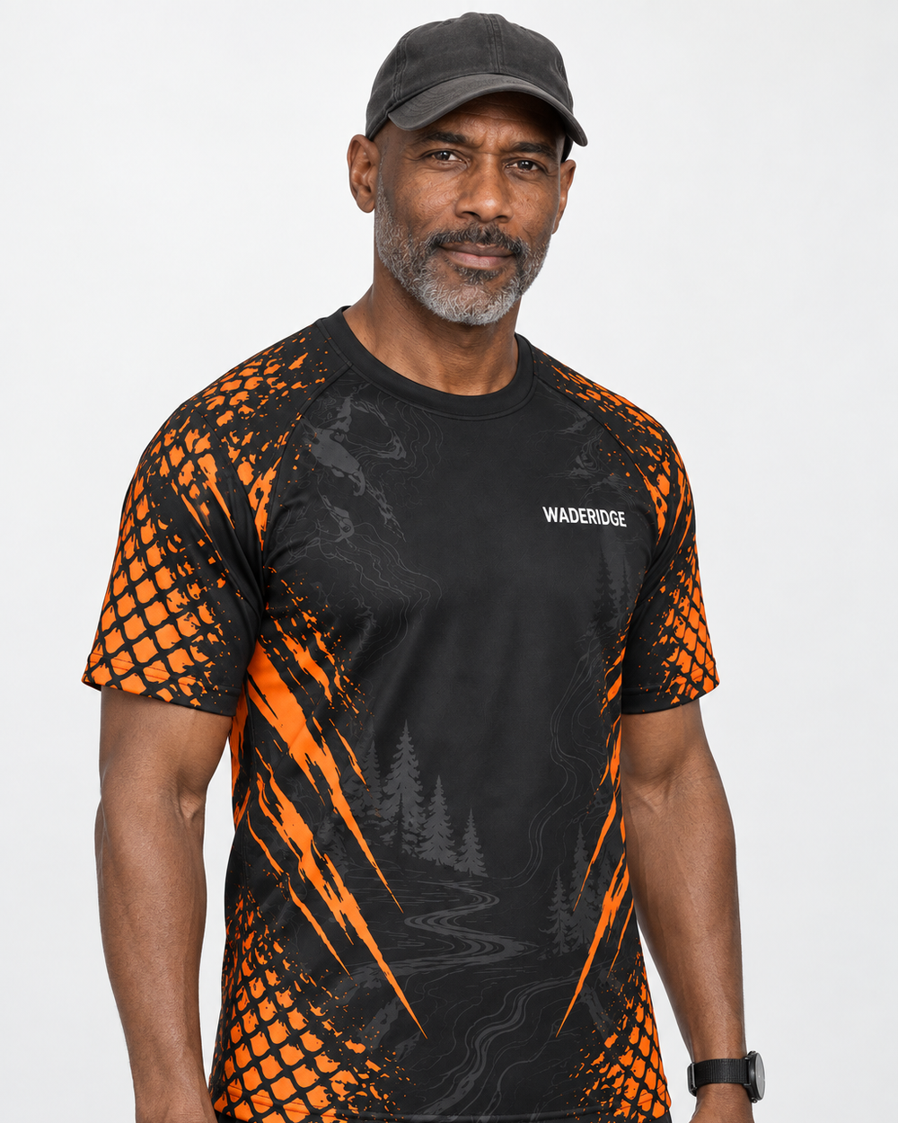 Skeleton Dad on the Dock performance tee