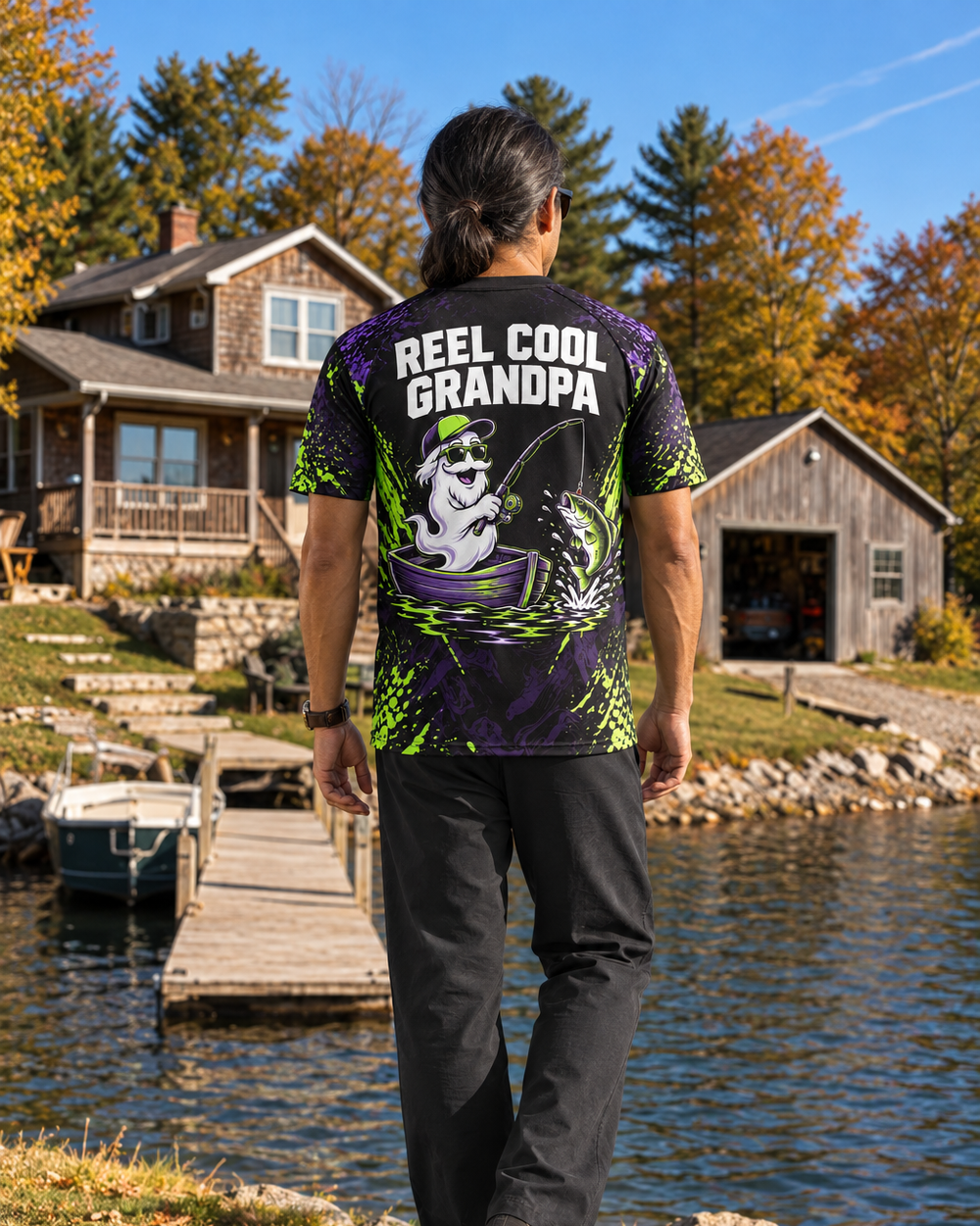Ghost Grandpa Boat performance tee