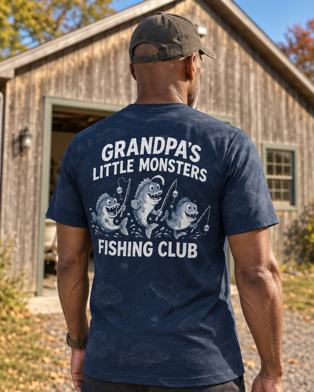 Little Monsters Fishing Club performance tee