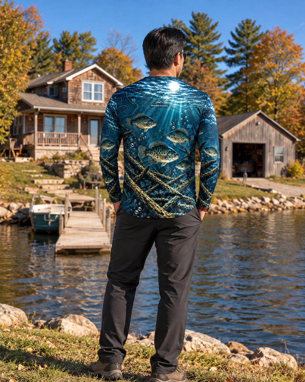 Crappie Country long sleeve sun shirt