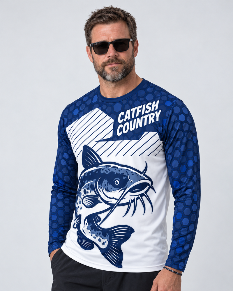 Catfish Country long sleeve sun shirt