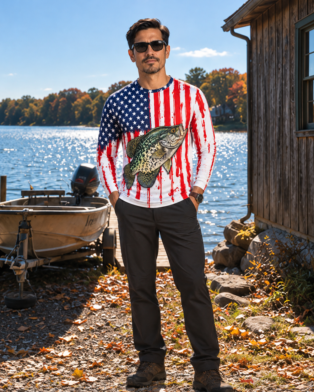 Slab Flag long sleeve sun shirt