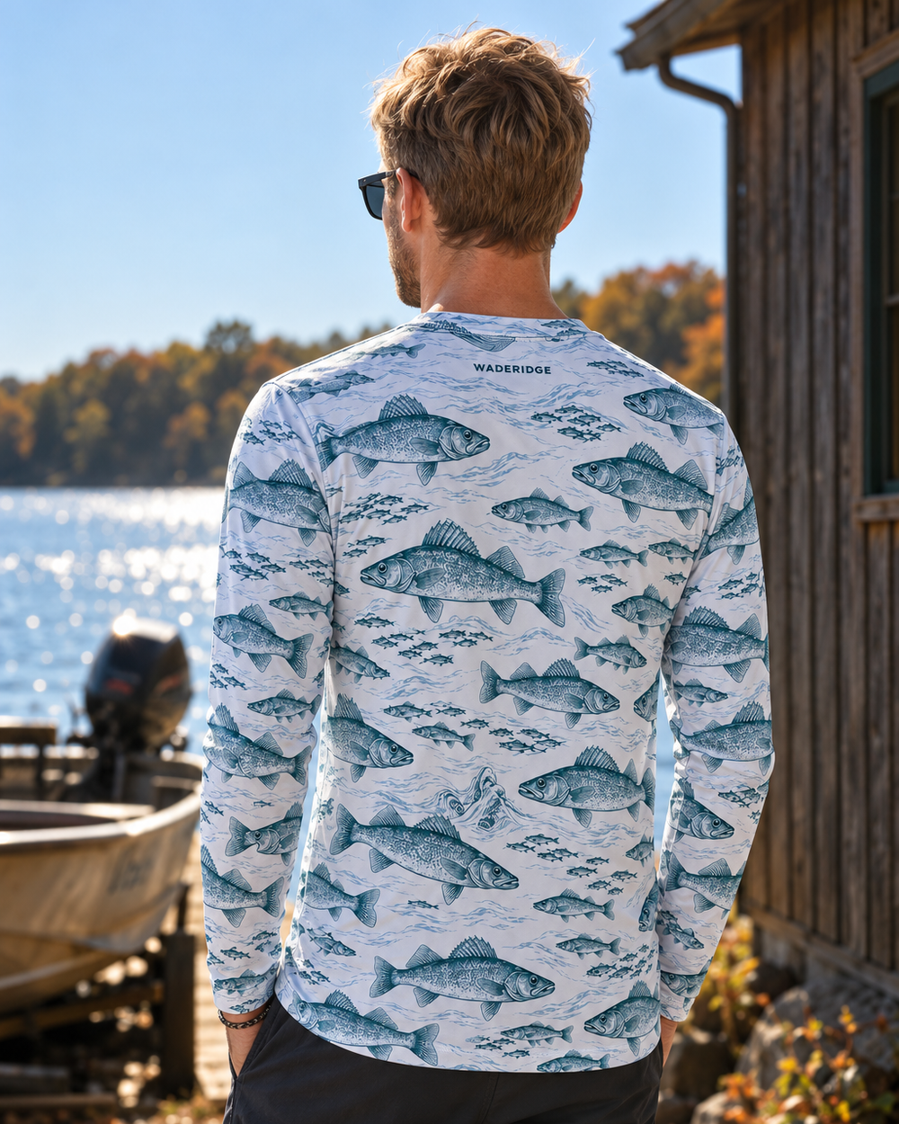 Walleye and Shiners long sleeve sun shirt