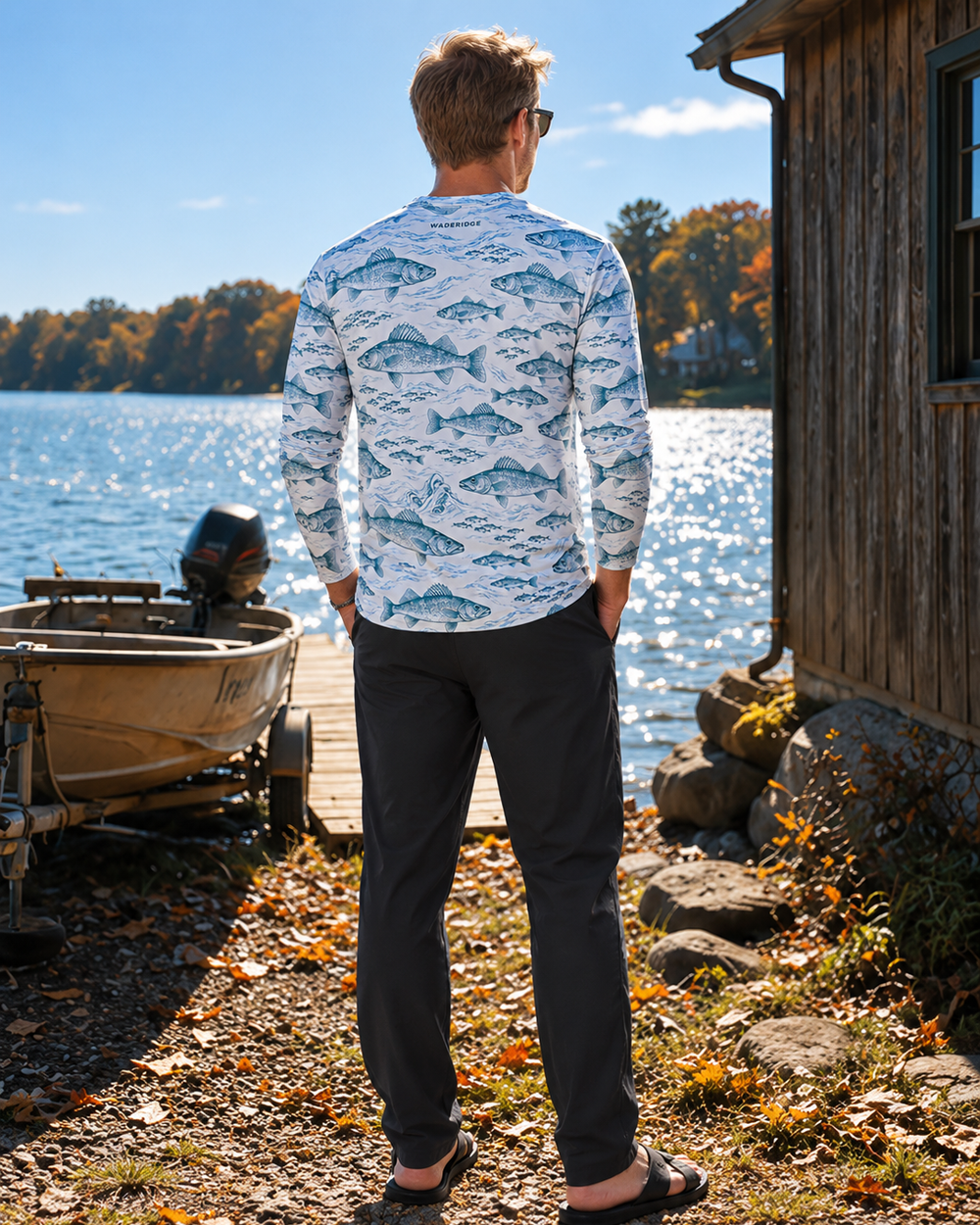 Walleye and Shiners long sleeve sun shirt
