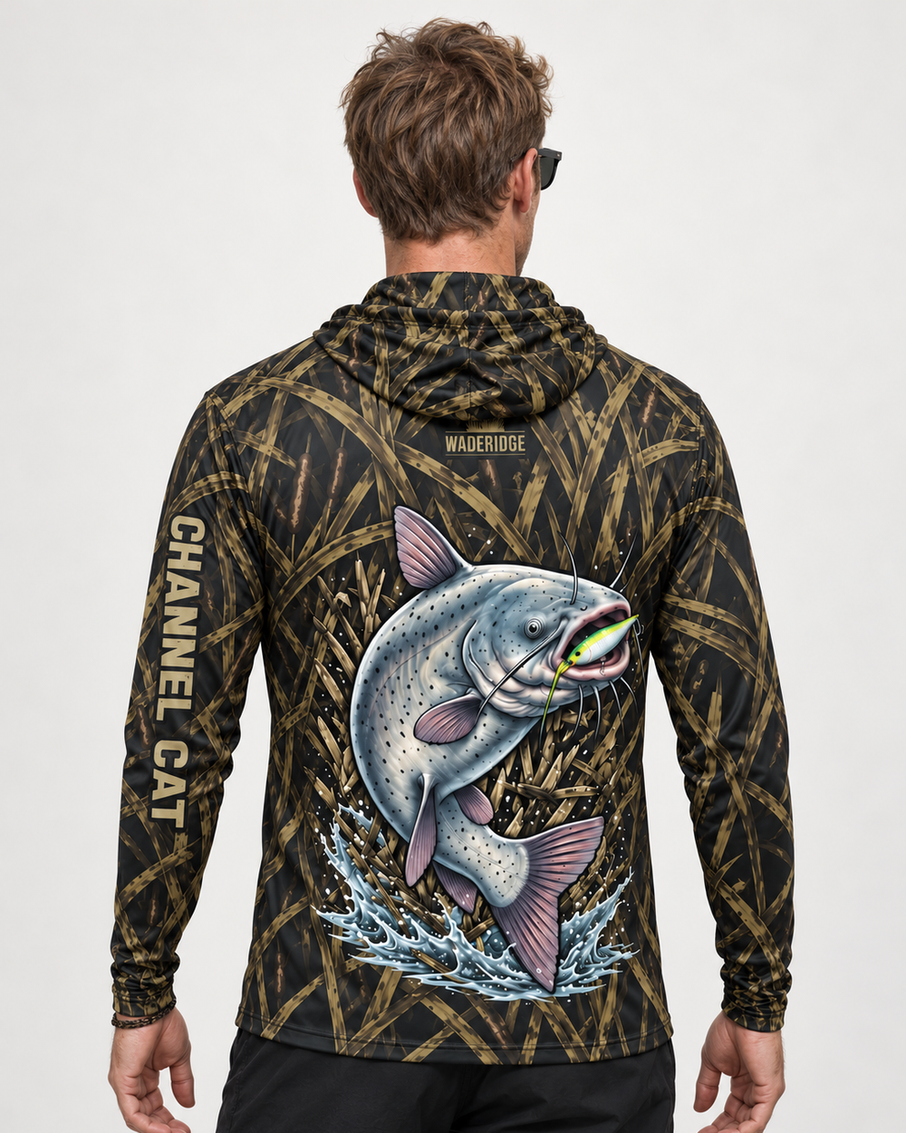 Catfish Burglar Camo gaiter hoodie