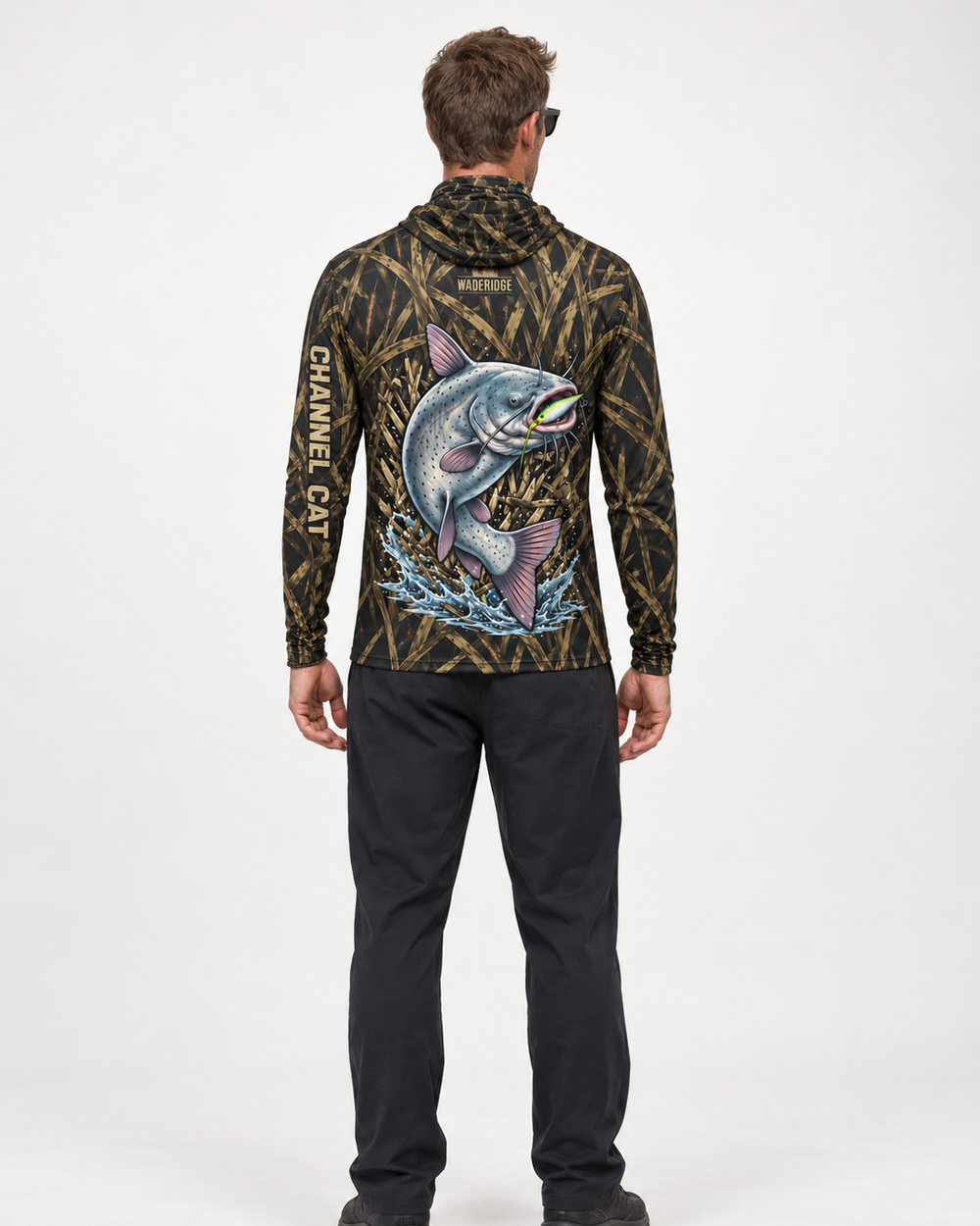 Catfish Burglar Camo gaiter hoodie