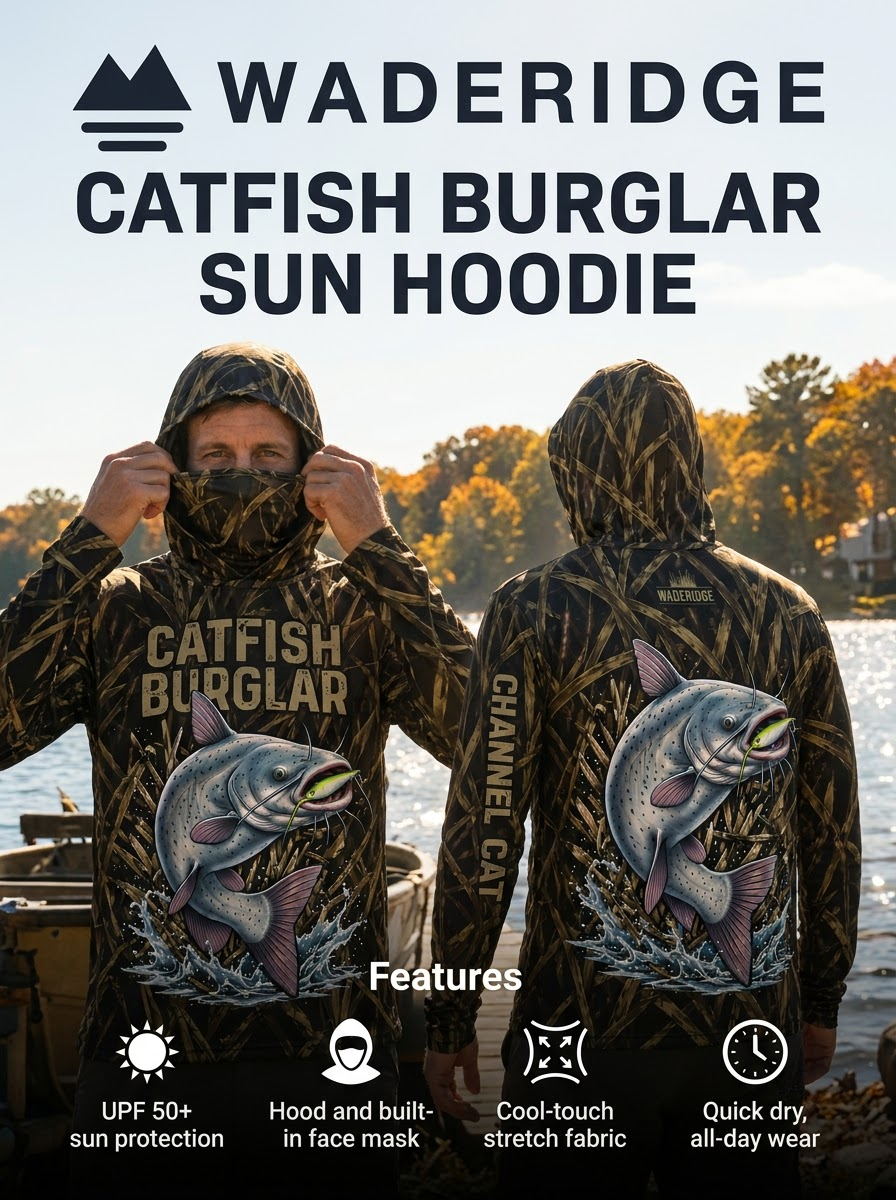 Catfish Burglar Camo gaiter hoodie