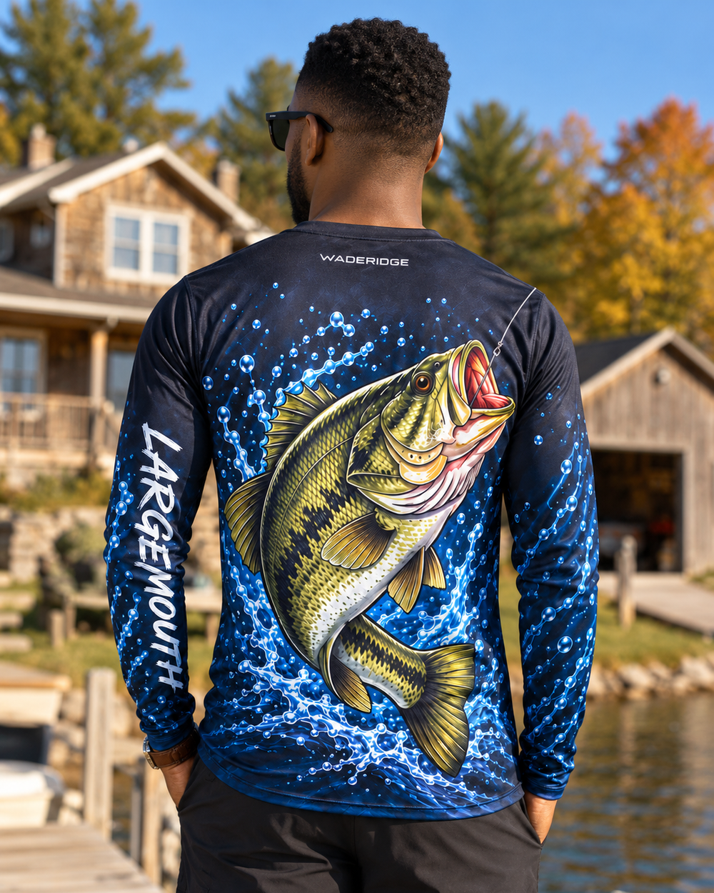 Tug Largemouth Splash long sleeve sun shirt