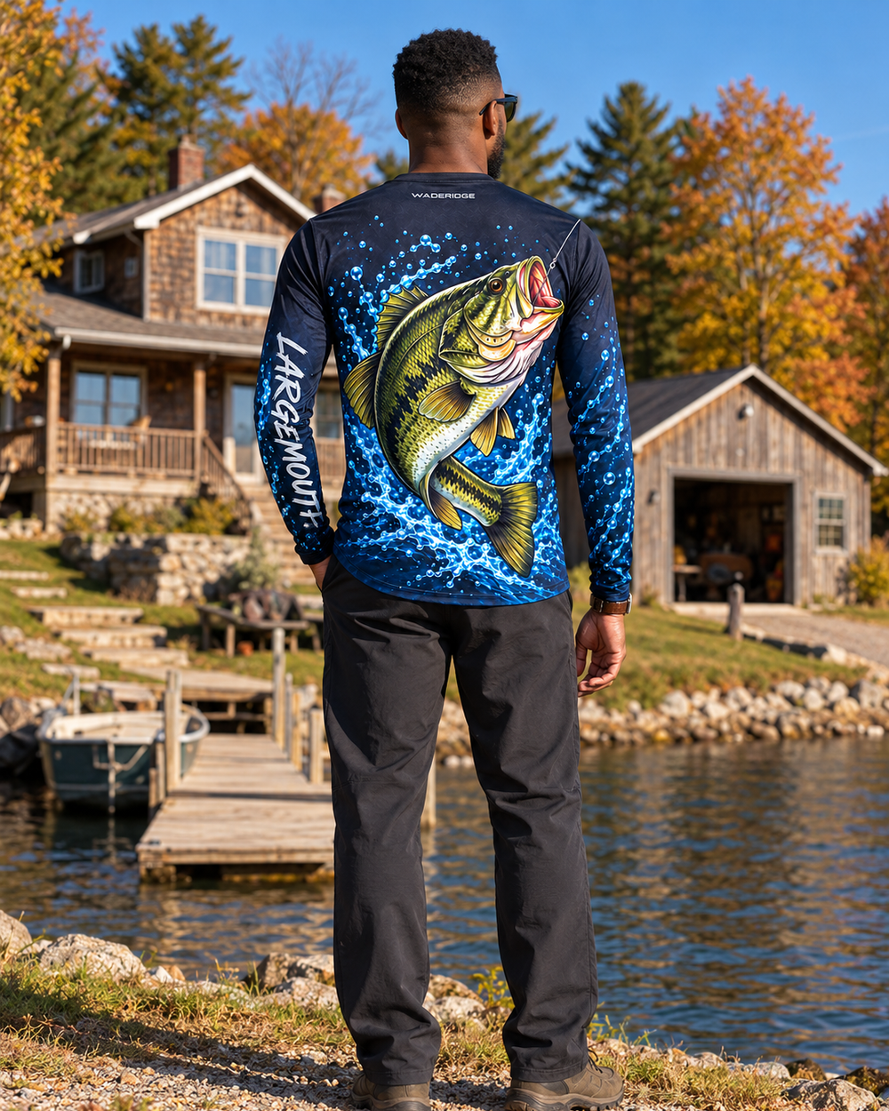 Tug Largemouth Splash long sleeve sun shirt