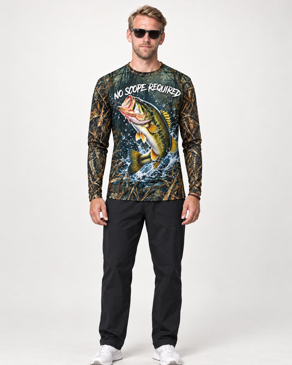 No Scope Bass long sleeve sun shirt