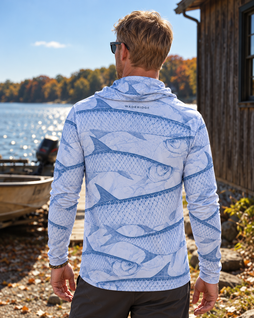 Tarpon Scales gaiter hoodie