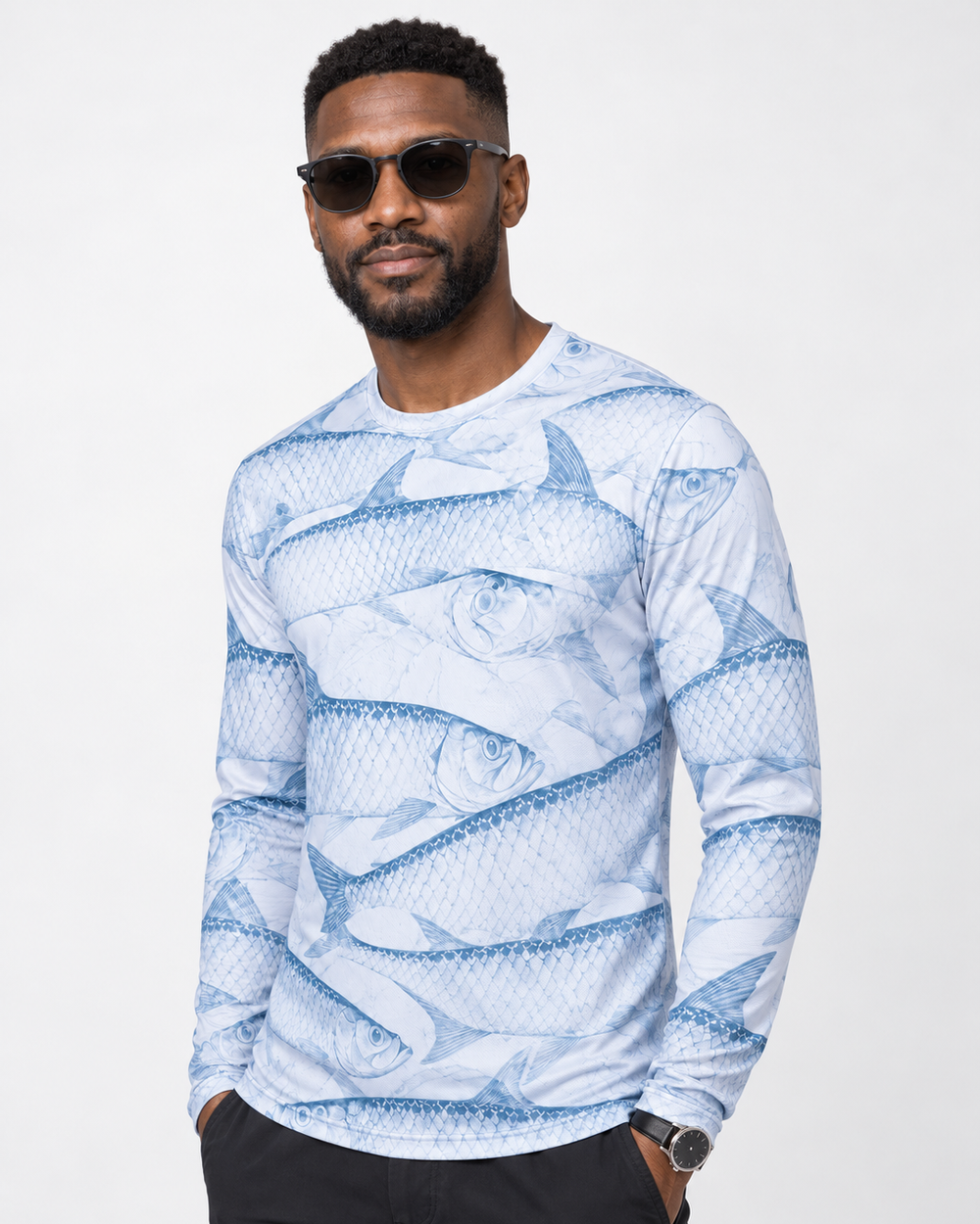Tarpon Scales long sleeve sun shirt