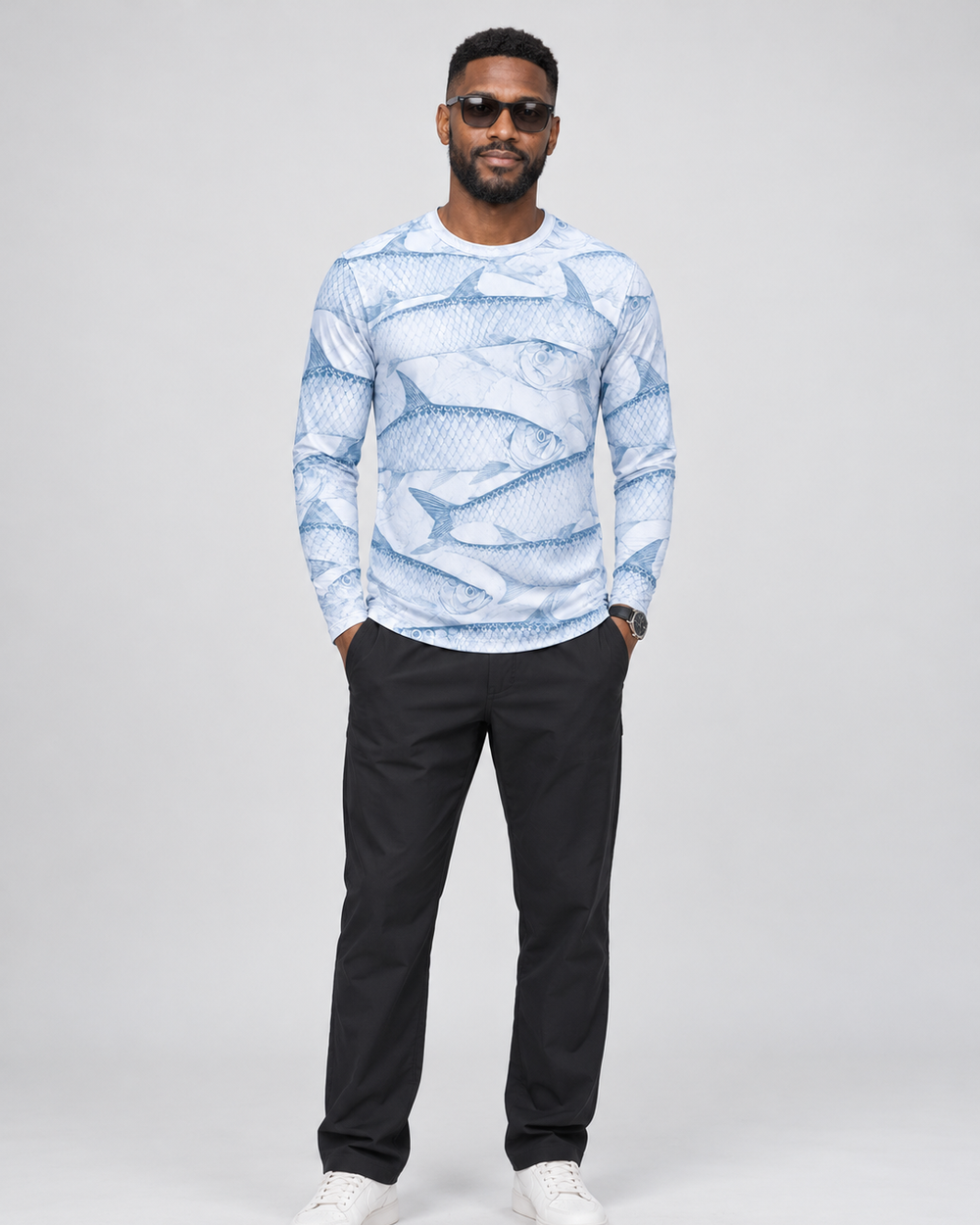 Tarpon Scales long sleeve sun shirt