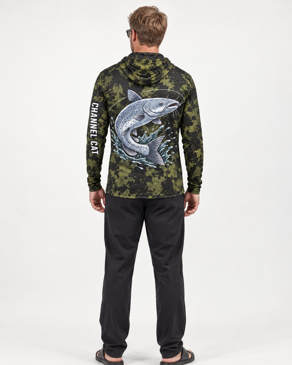 Tug Channel Cat Camo gaiter hoodie