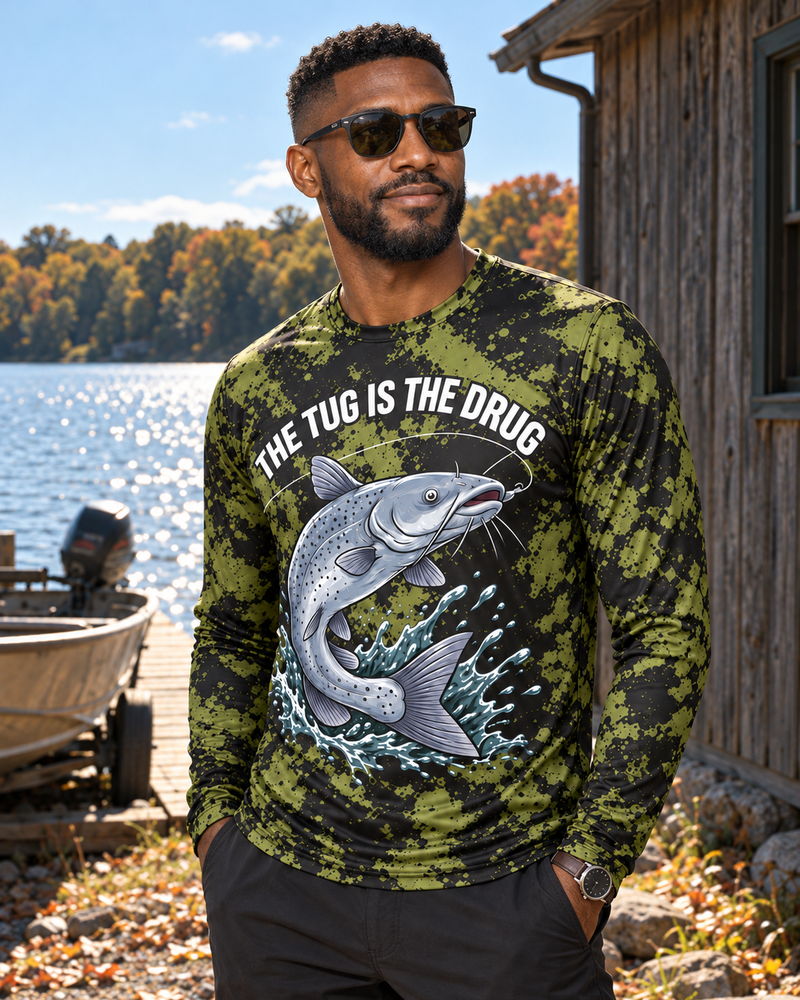 Tug Channel Cat Camo long sleeve sun shirt