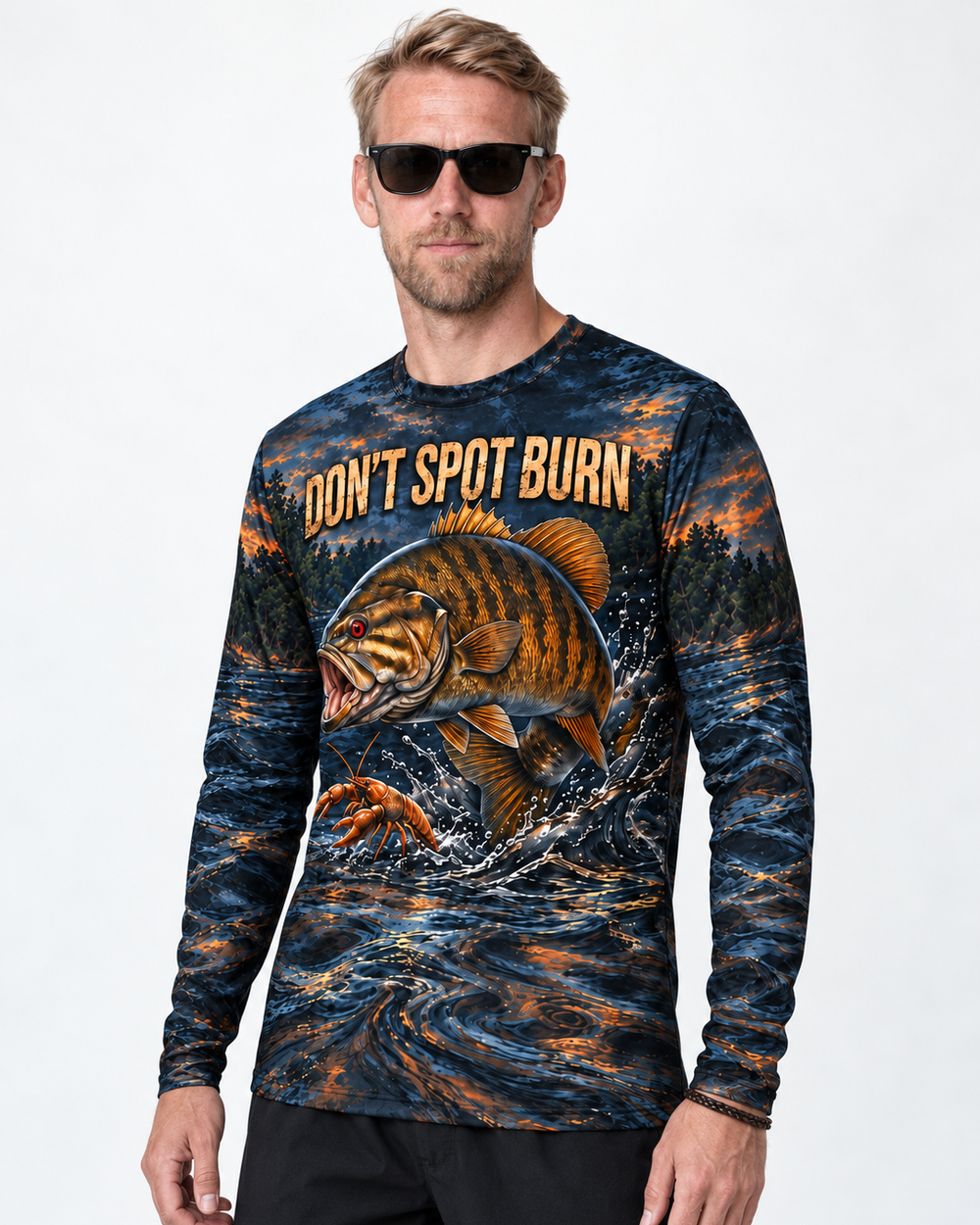 Spot Burn Smallmouth long sleeve sun shirt