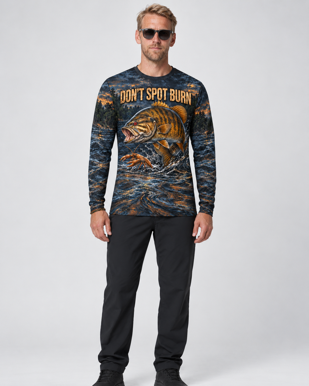 Spot Burn Smallmouth long sleeve sun shirt
