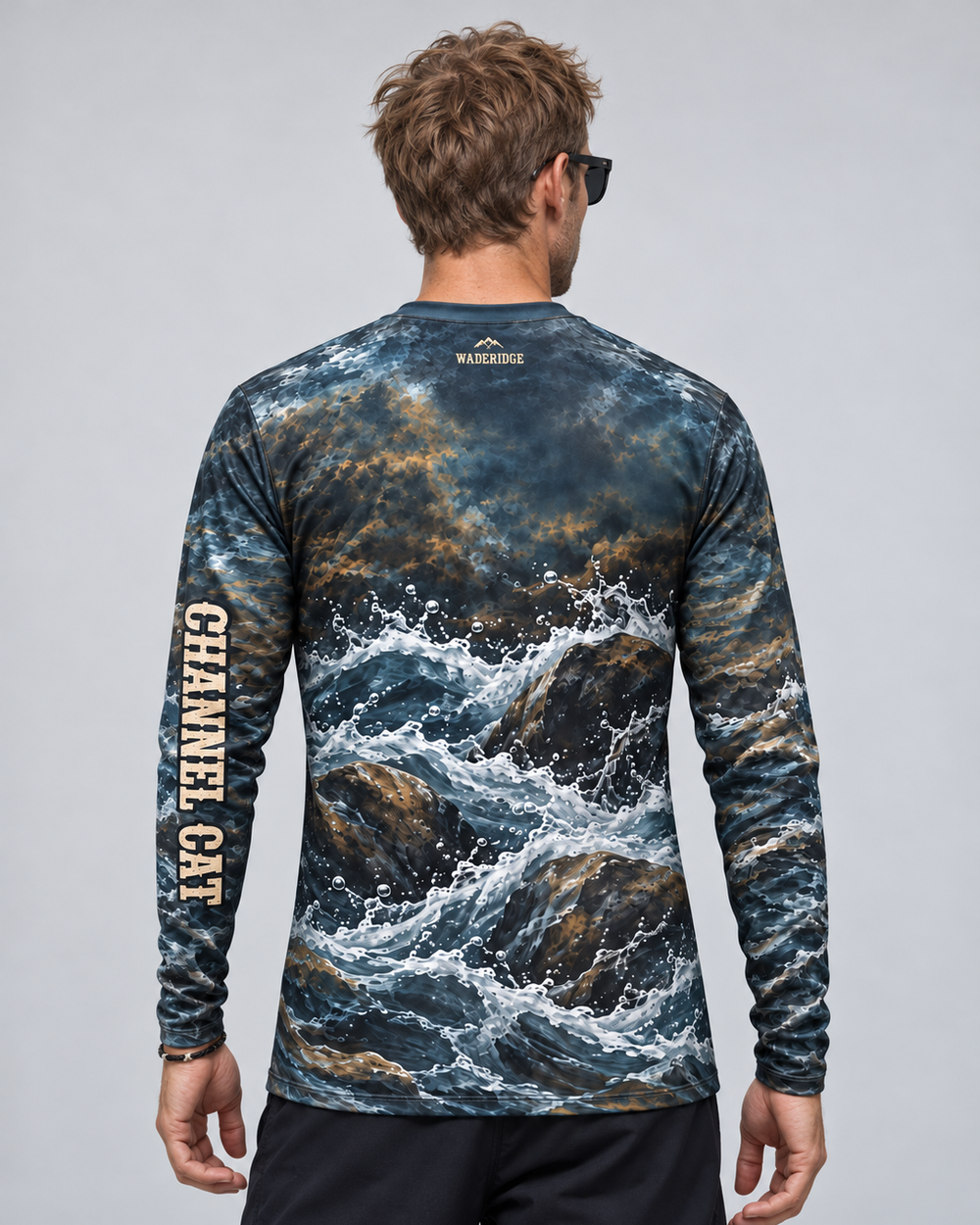 Catching 'Em Channel Cat long sleeve sun shirt