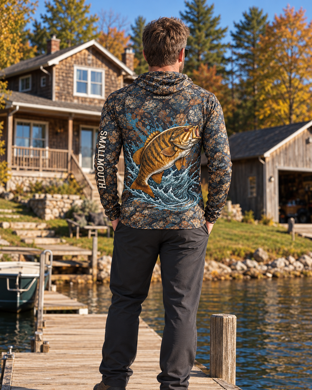 Gumption Smallmouth Camo gaiter hoodie
