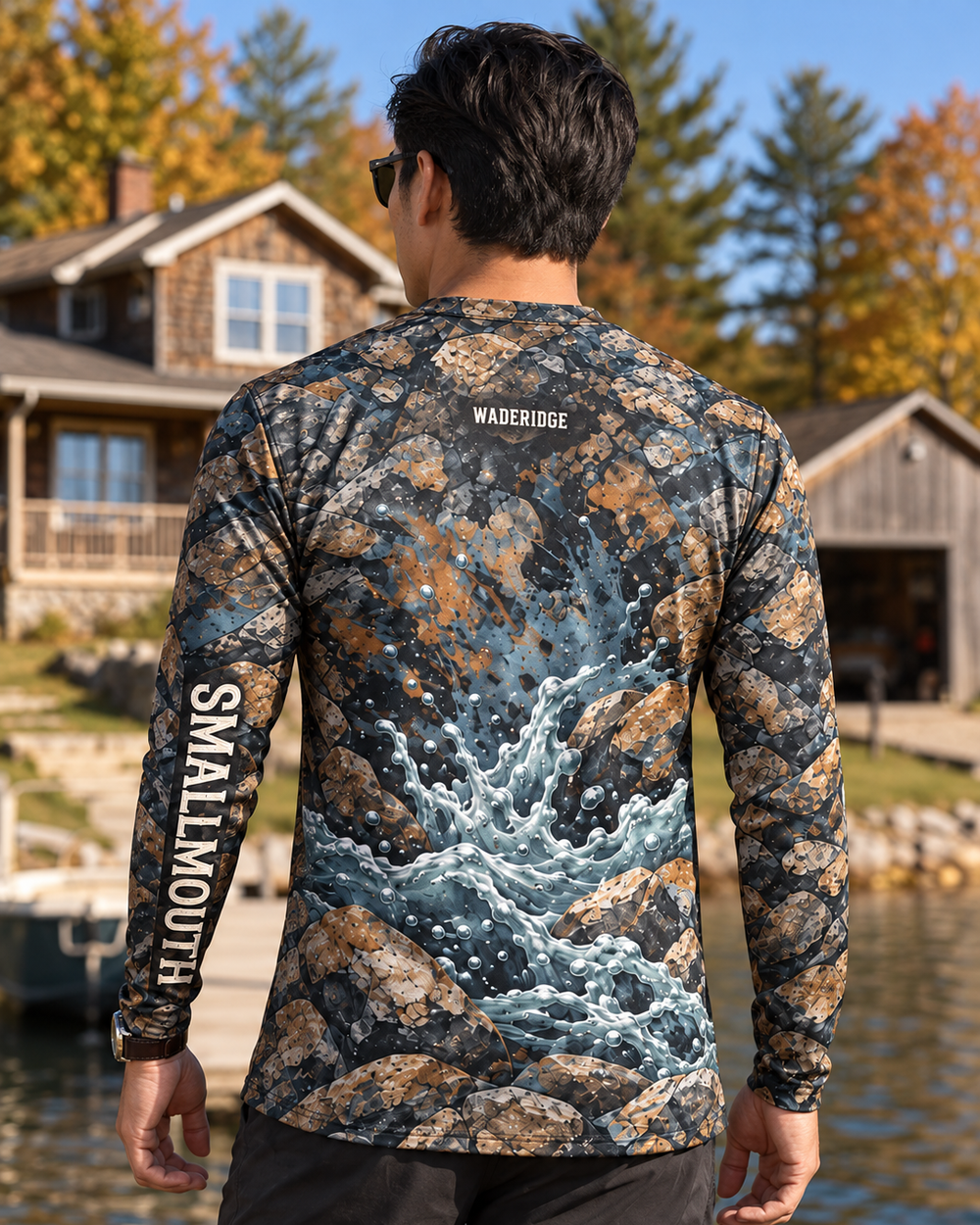 Gumption Smallmouth Camo long sleeve sun shirt