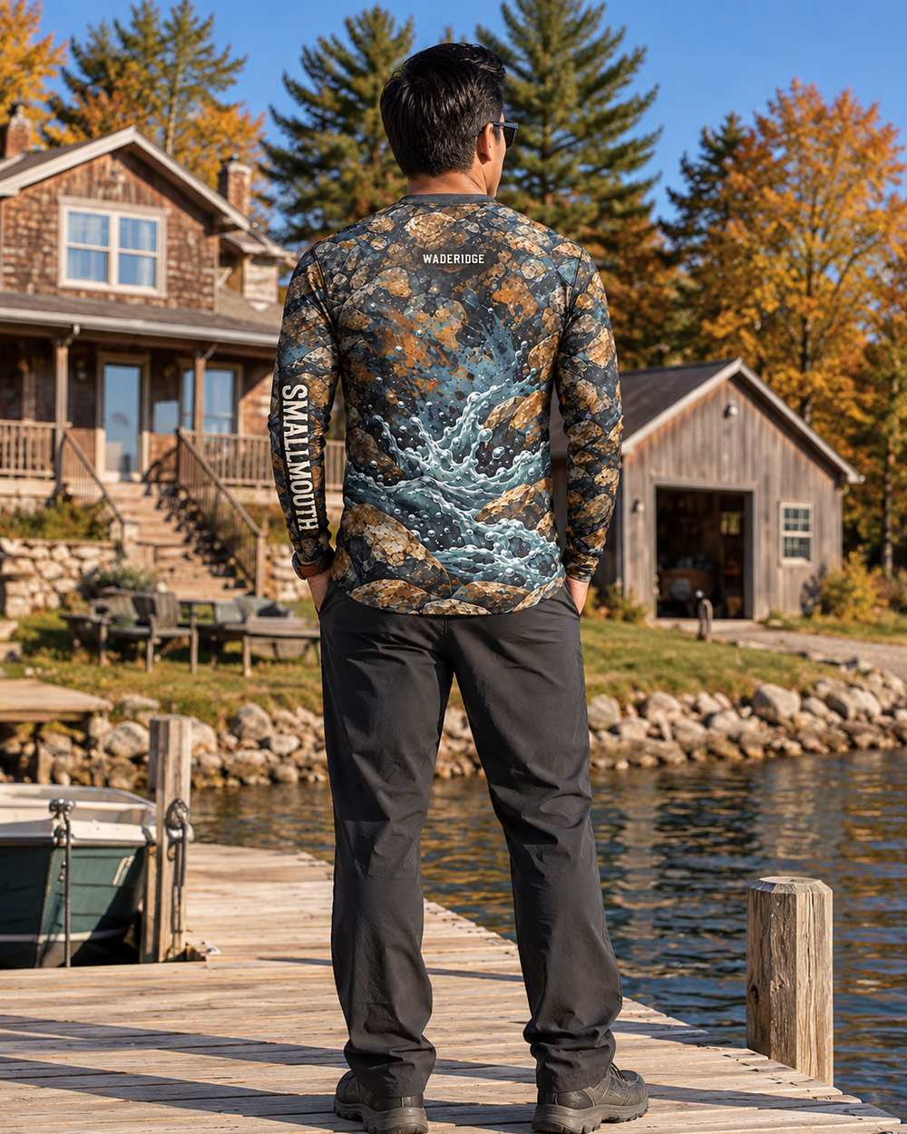 Gumption Smallmouth Camo long sleeve sun shirt