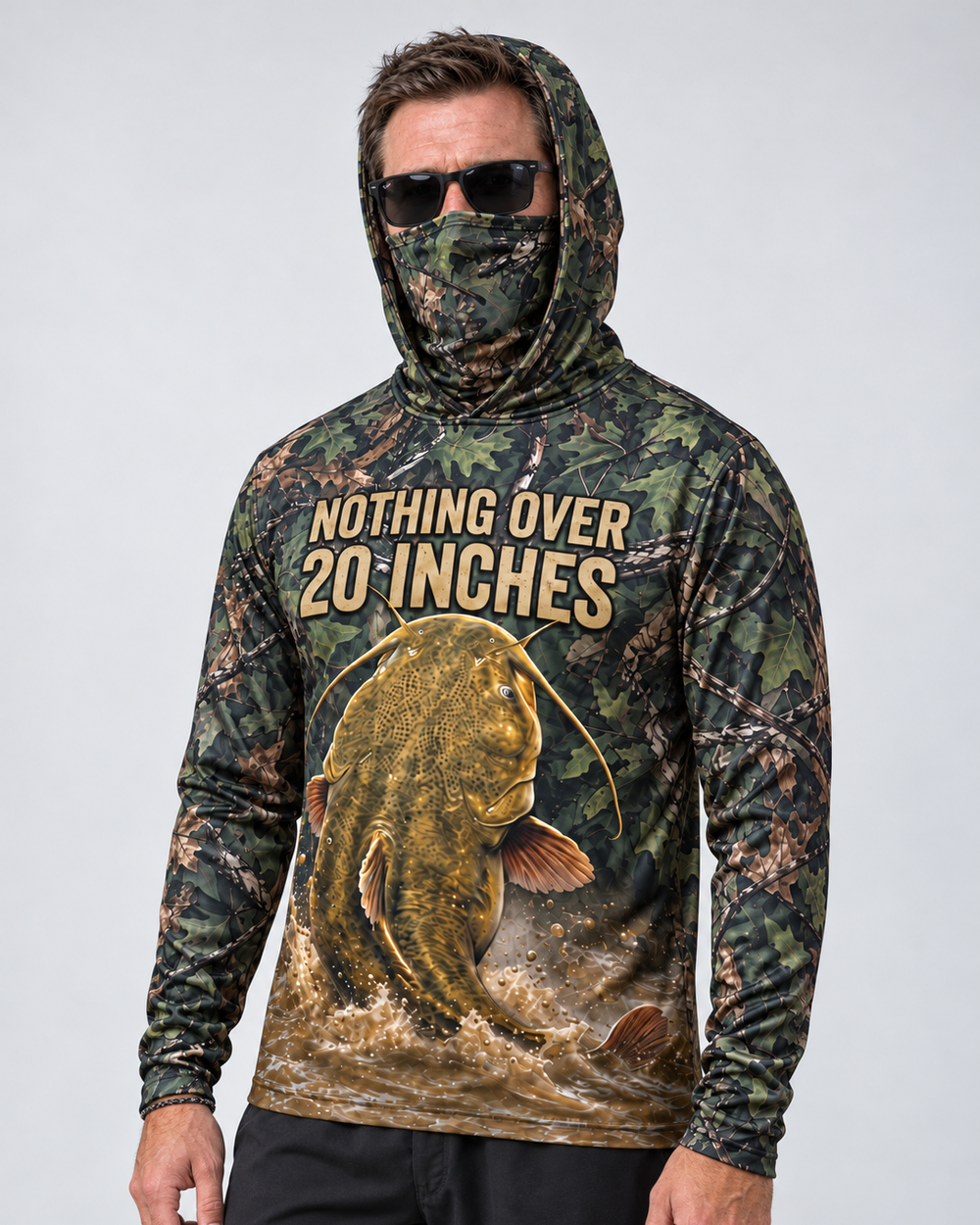 Nothing Over 20 Flathead gaiter hoodie