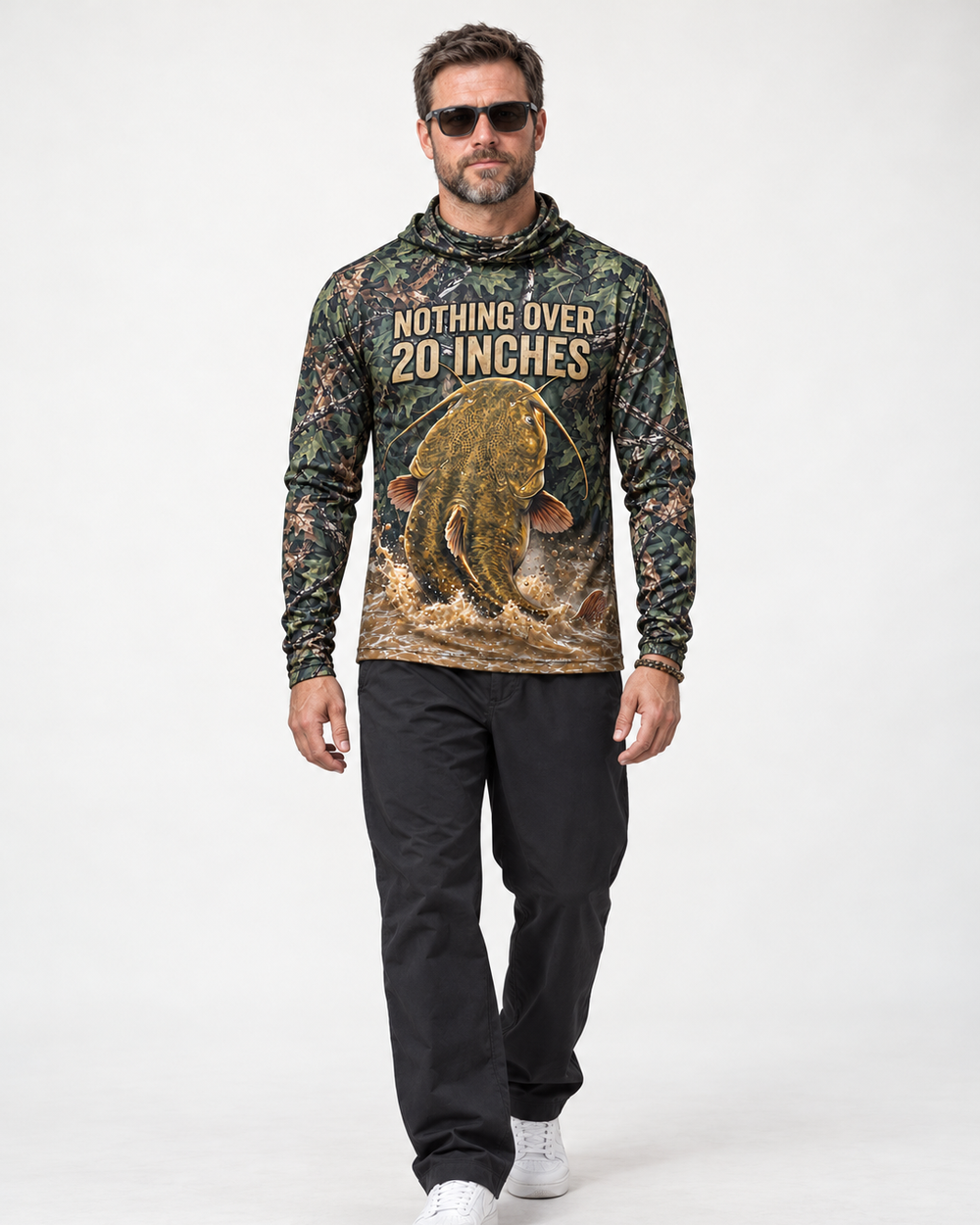 Nothing Over 20 Flathead gaiter hoodie