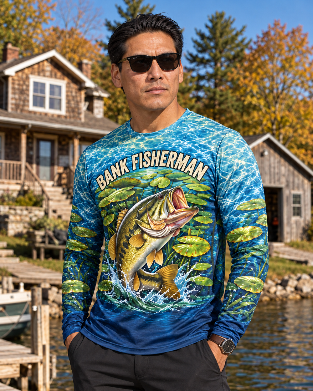Bank Fisherman Largemouth long sleeve sun shirt