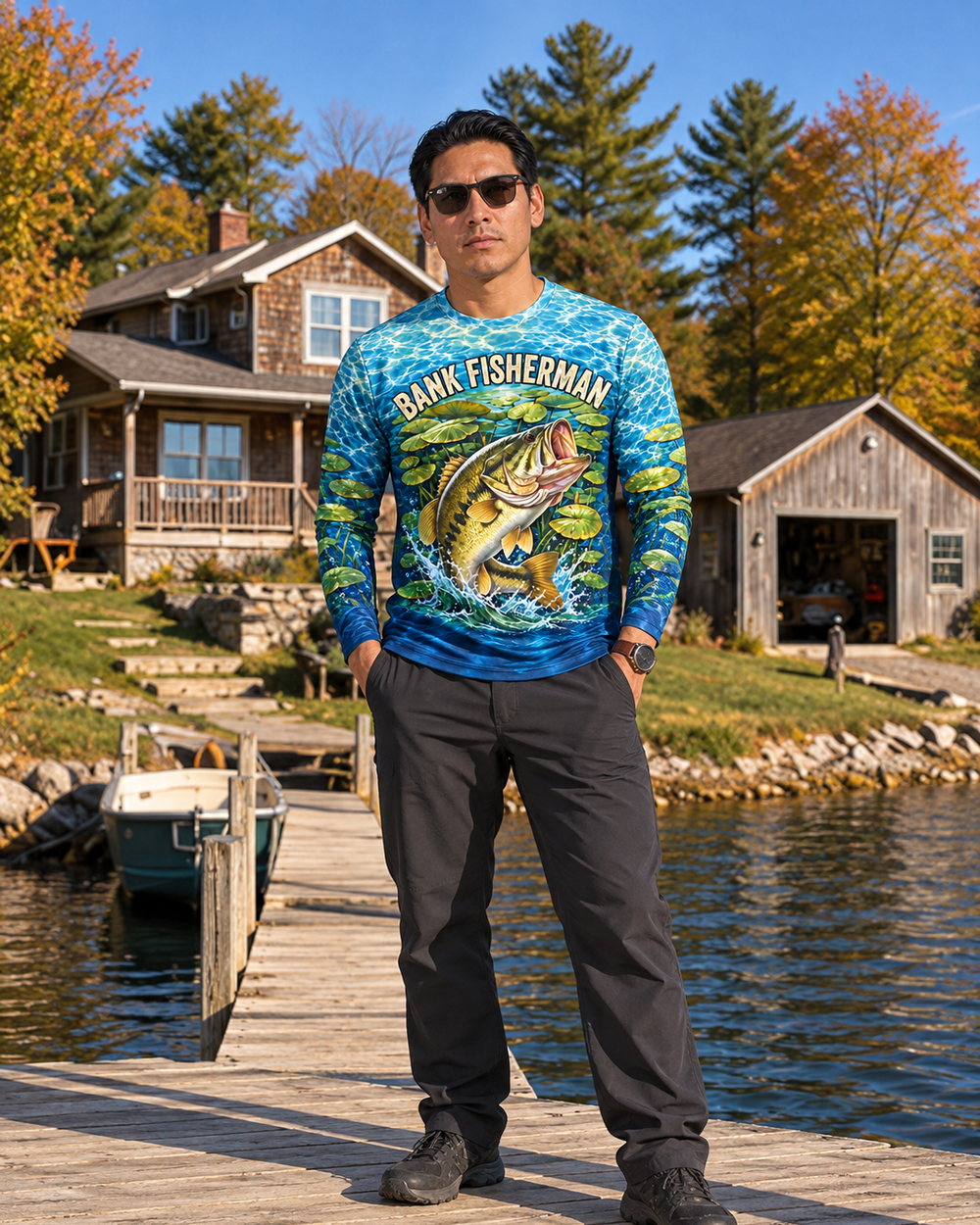 Bank Fisherman Largemouth long sleeve sun shirt
