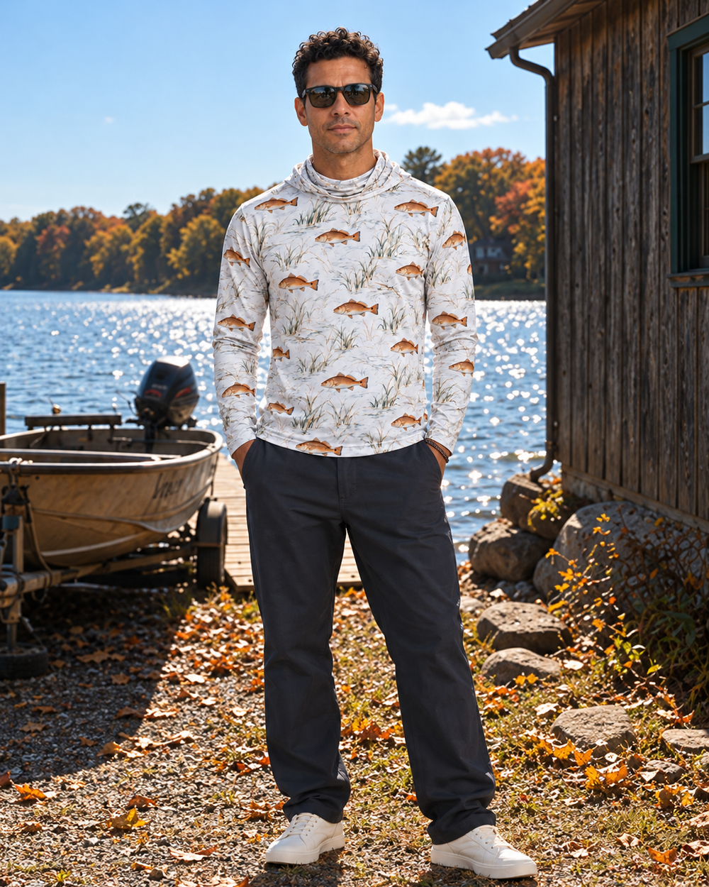 Redfish Marsh gaiter hoodie