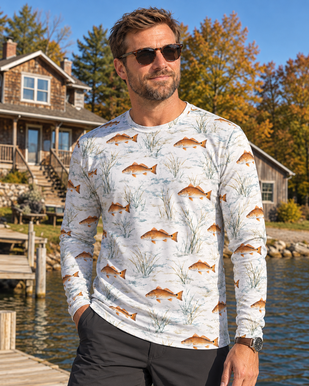 Redfish Marsh long sleeve sun shirt
