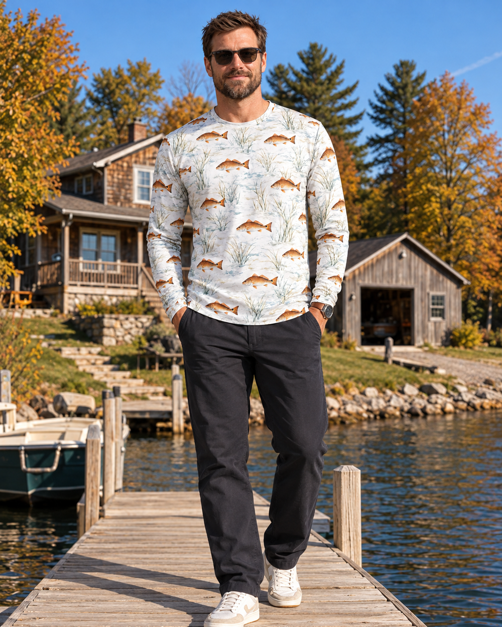 Redfish Marsh long sleeve sun shirt