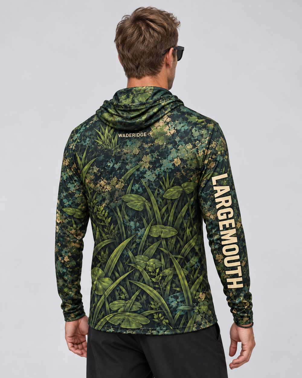 Spot Burn Largemouth Camo gaiter hoodie