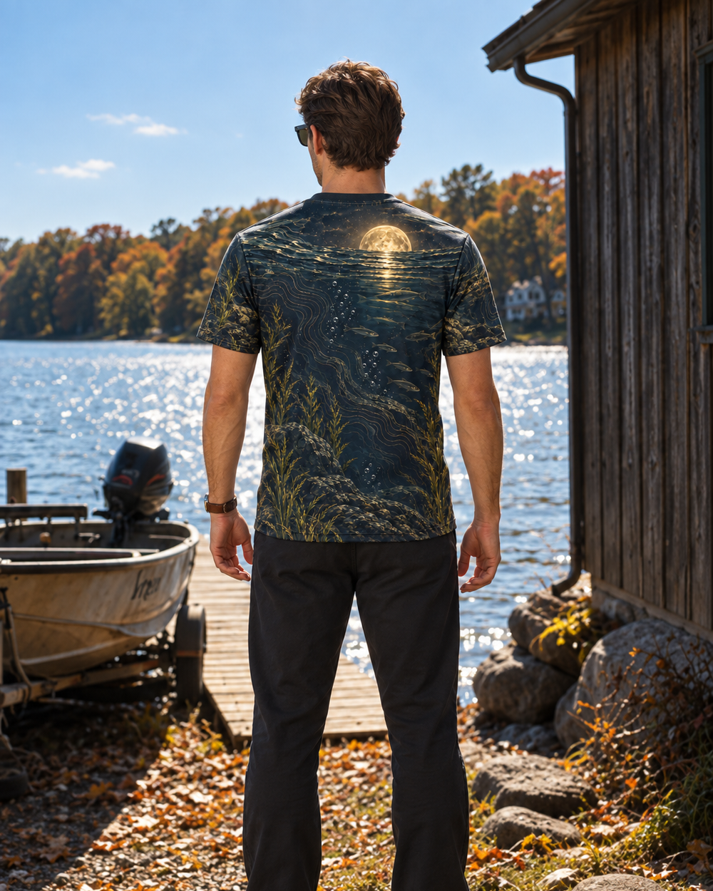Walleye Waters performance tee