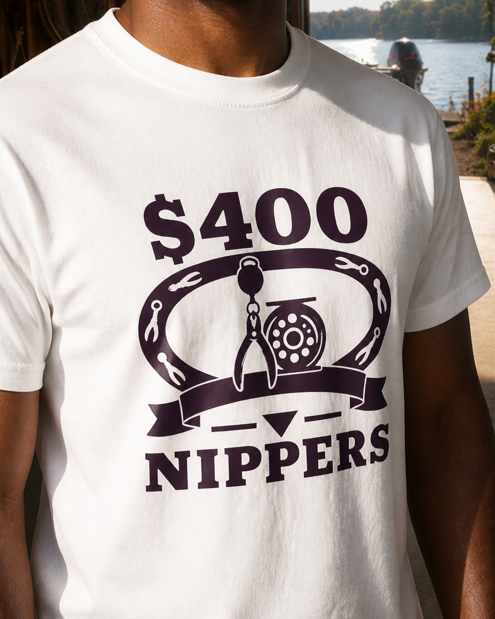 $400 Nippers Heritage tee — worn, side