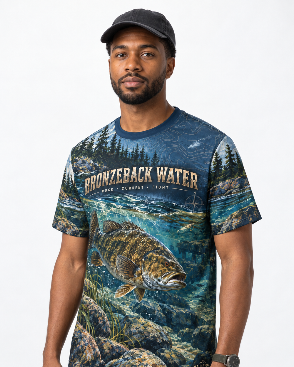 Smallmouth River performance tee