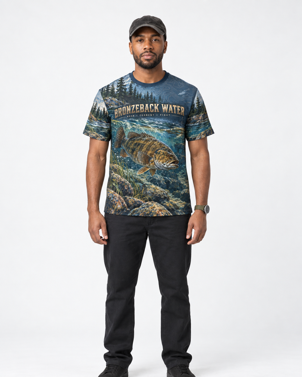 Smallmouth River performance tee
