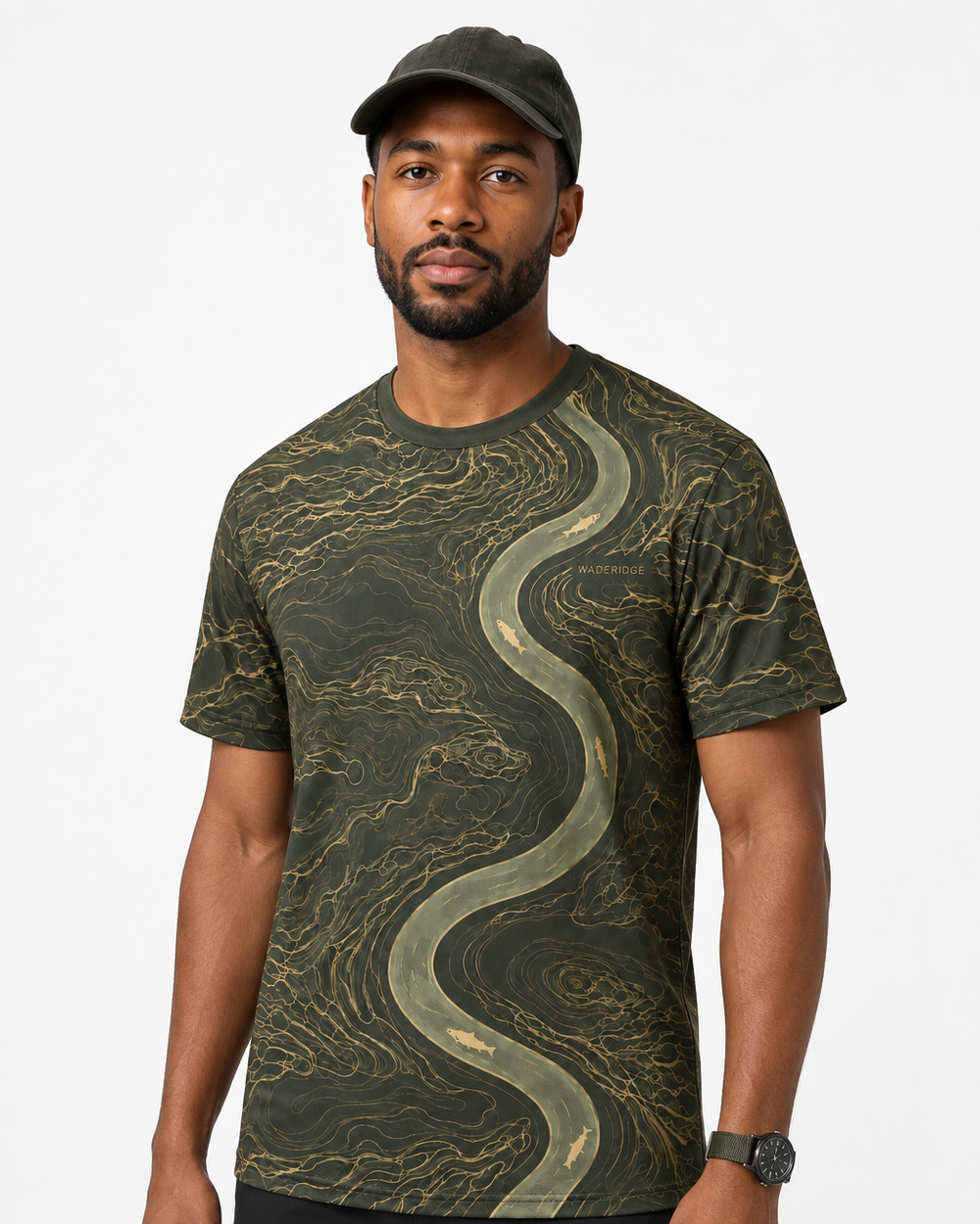 River Topo performance tee