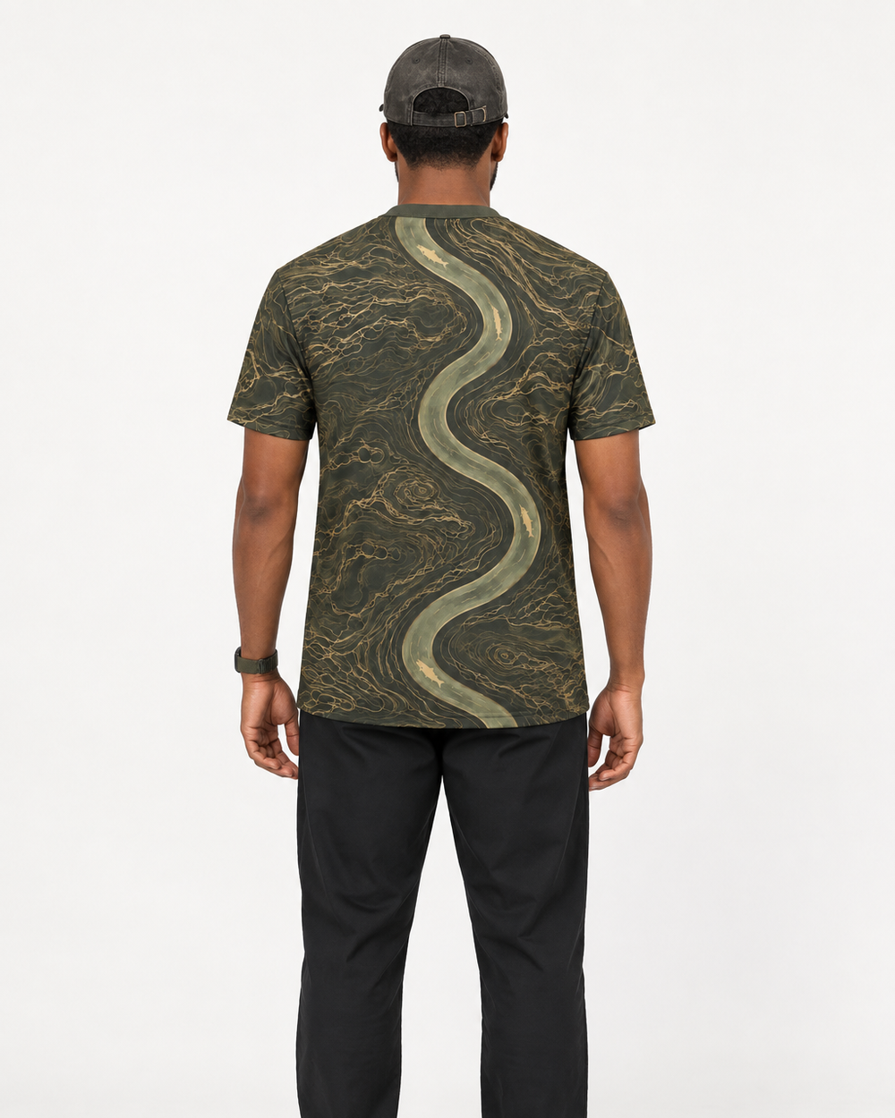 River Topo performance tee