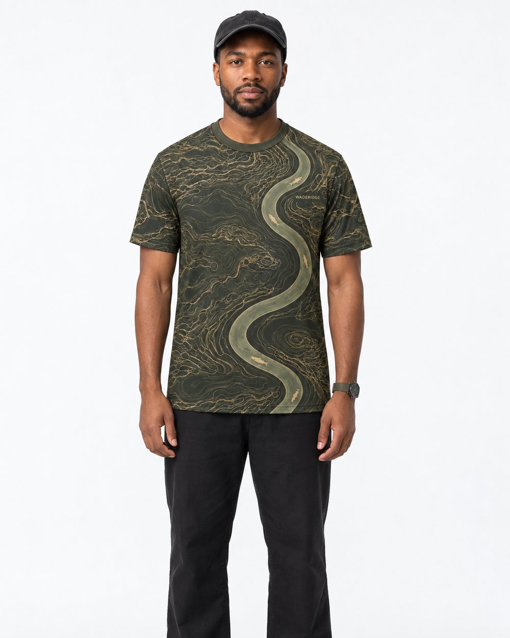 River Topo performance tee