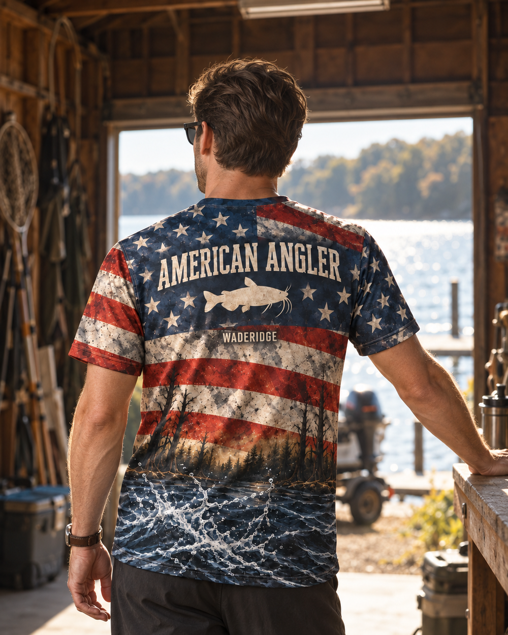 American Angler performance tee