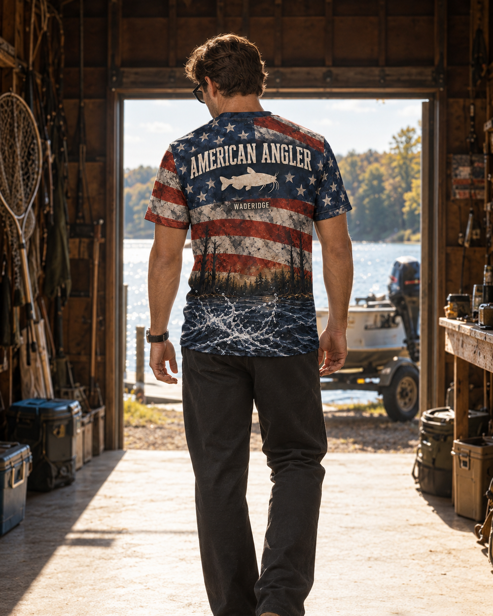 American Angler performance tee
