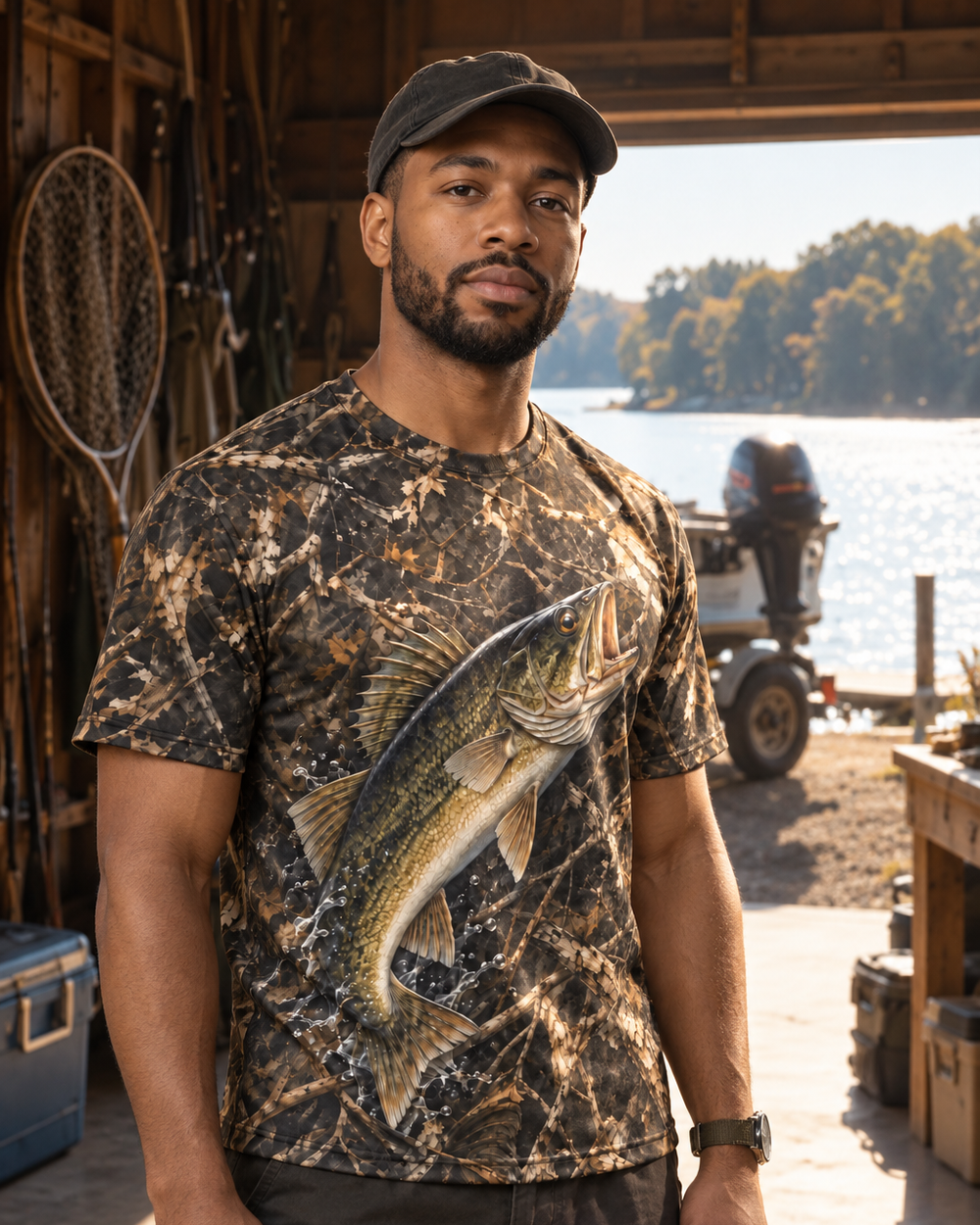 Born to Fish performance tee